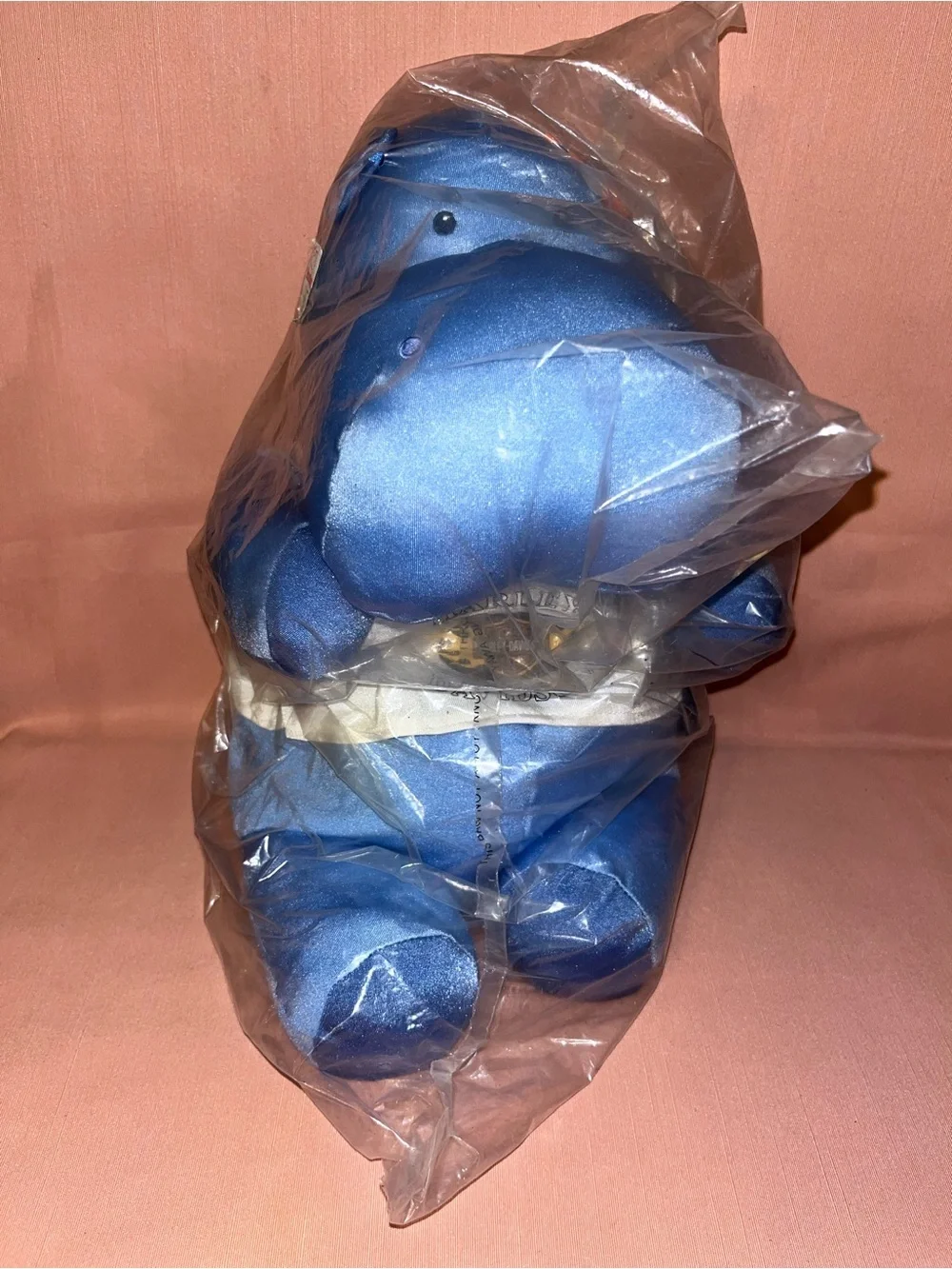 Harley-Davidson Blue Plush Hippo - Collectible Vtg NOS